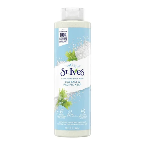 شامپو بدن سنت ایوز St.Ives حاوی نمک دریا و جلبک دریایی