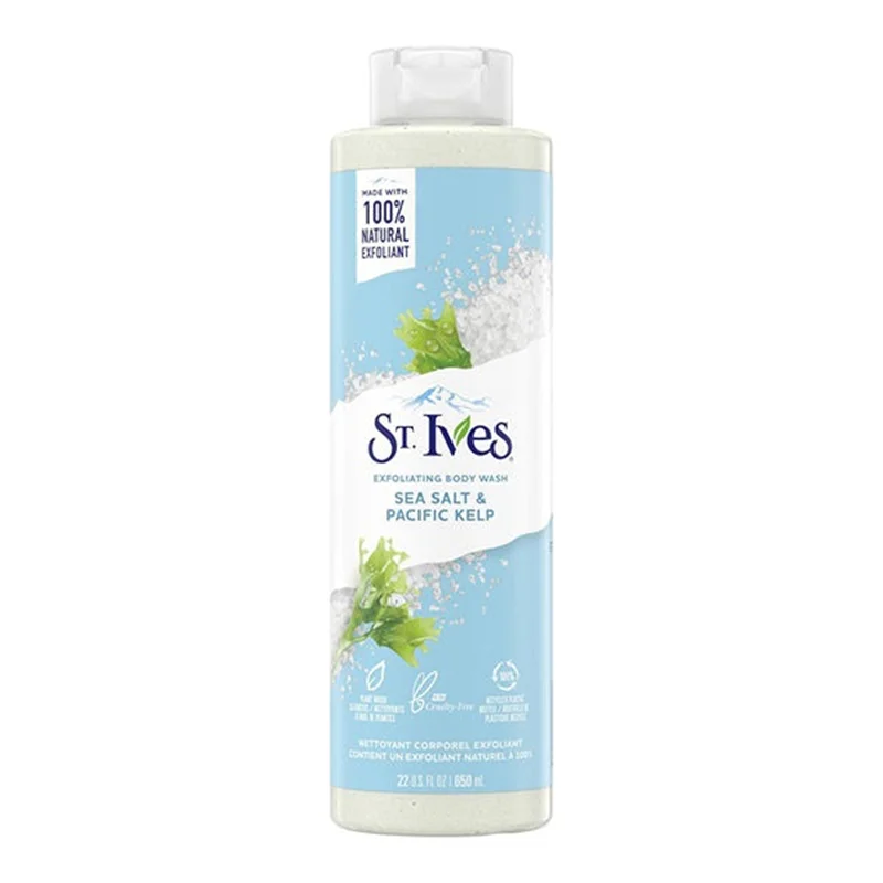 شامپو بدن سنت ایوز St.Ives حاوی نمک دریا و جلبک دریایی
