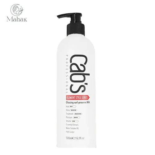 کرم مو وشیر مو برند کبس مخصوص موهای فر حجم ۵۰۰ میل