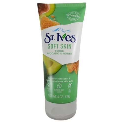 اسکراب نرم کننده سنت ایوز St.Ives مدل Acne Control حاوی آووکادو و عسل