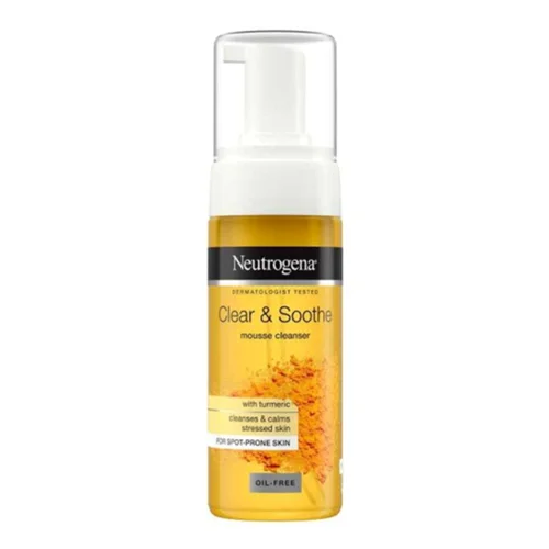 فوم شستشو زردچوبه نوتروژینا Neutrogena مدلsoothing Clear