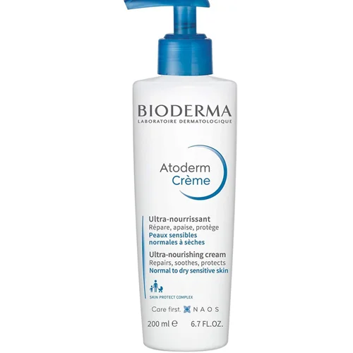 کرم مرطوب کننده صورت وبدن اتودرم بایودرما حجم ۲۰۰ میل BIODERMA