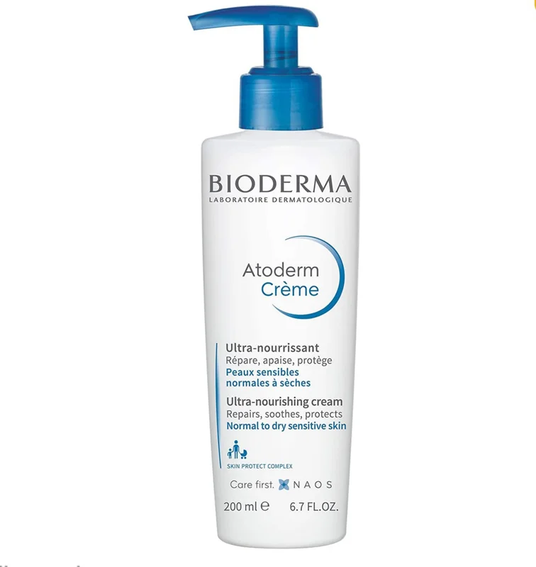 کرم مرطوب کننده صورت وبدن اتودرم بایودرما حجم ۲۰۰ میل BIODERMA