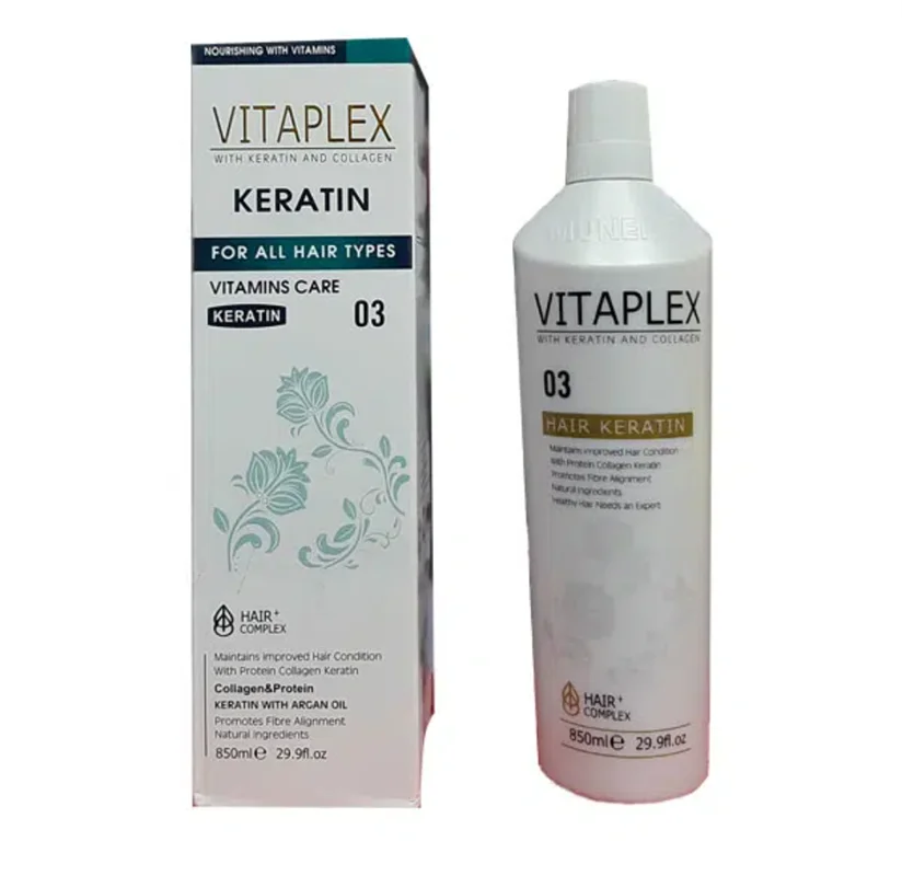 پروتئین مو ویتاپلکس کراتین و کلاژن۸۵۰ میل vitaplex keratin