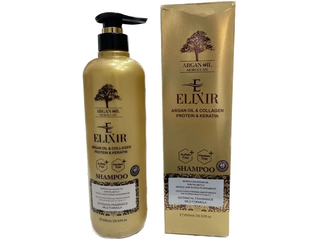 شامپو آرگان الکسیر ELIXIR ARGAN OIL حجم ۸۵۰ میلی لیتر