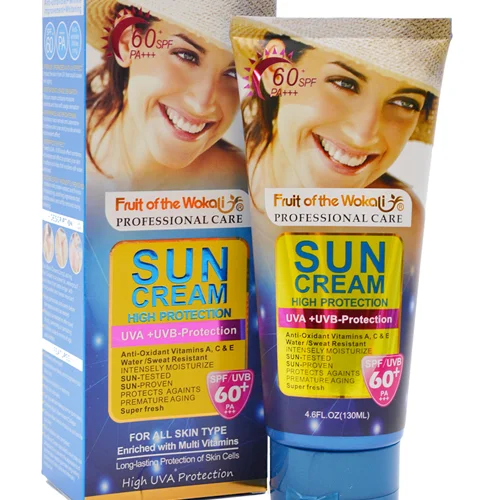 کرم ضدآفتاب وکالی SPF 60 WOKALI