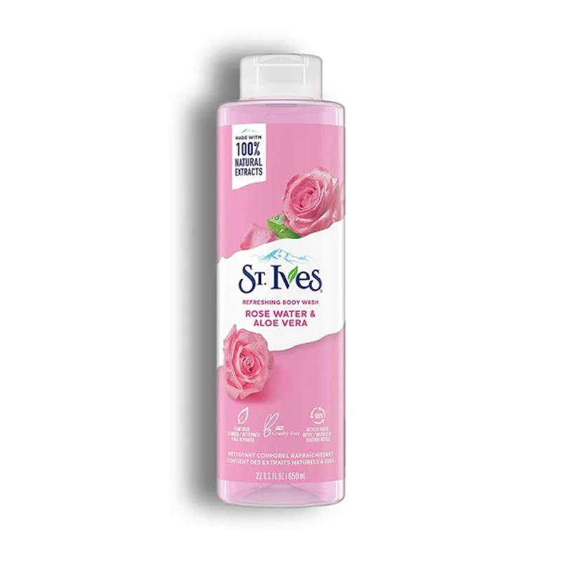 شامپو بدن سنت ایوز St.Ives حاوی گل رز و آلوئه ورا