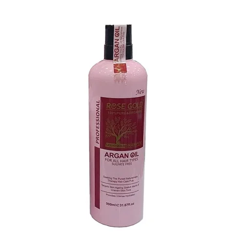 شامپو آرگان رزگلد Rose gold حجم ۹۰۰ میل