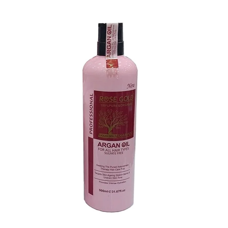 شامپو آرگان رزگلد Rose gold حجم ۹۰۰ میل