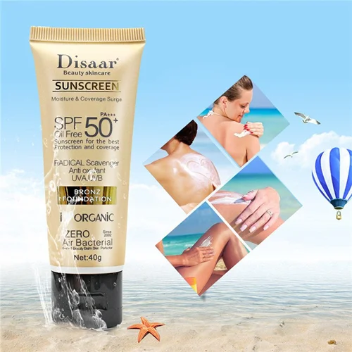 کرم ضدآفتاب رنگی برند دیسار DISSAR SPF 50